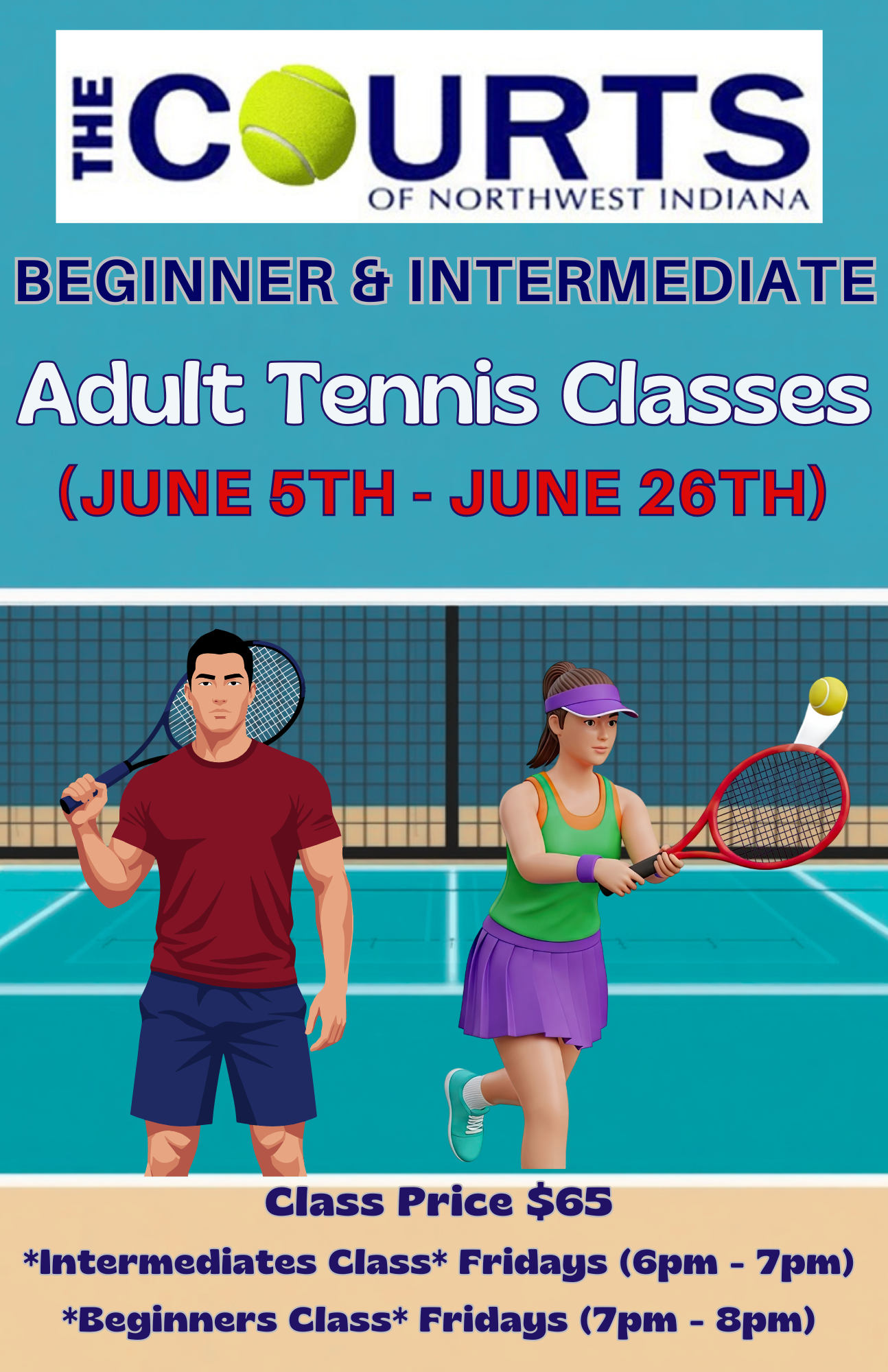 Adult Tennis Group Lessons