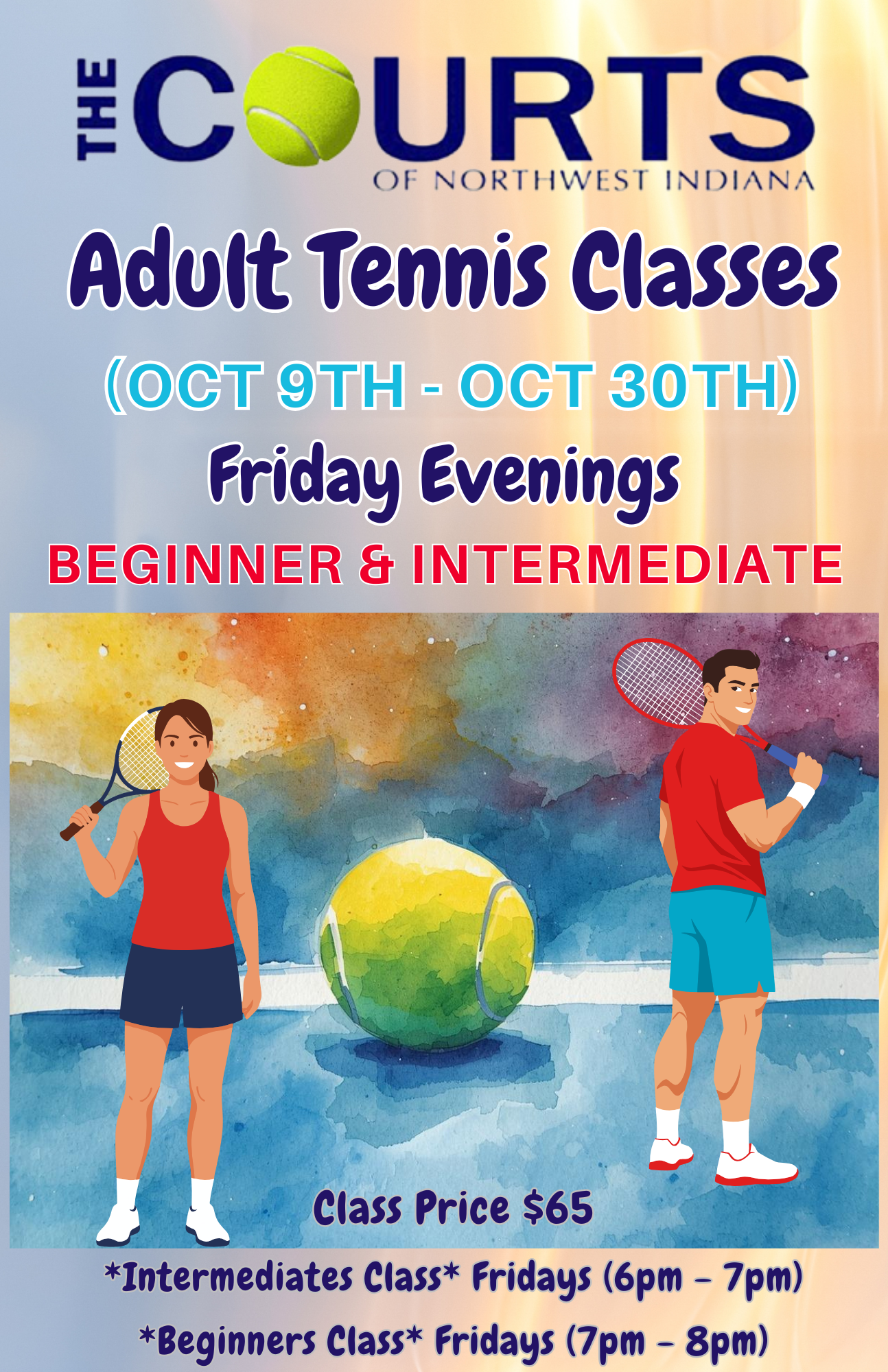 OCT 2026 FRDAY NIGHT Tennis Classes